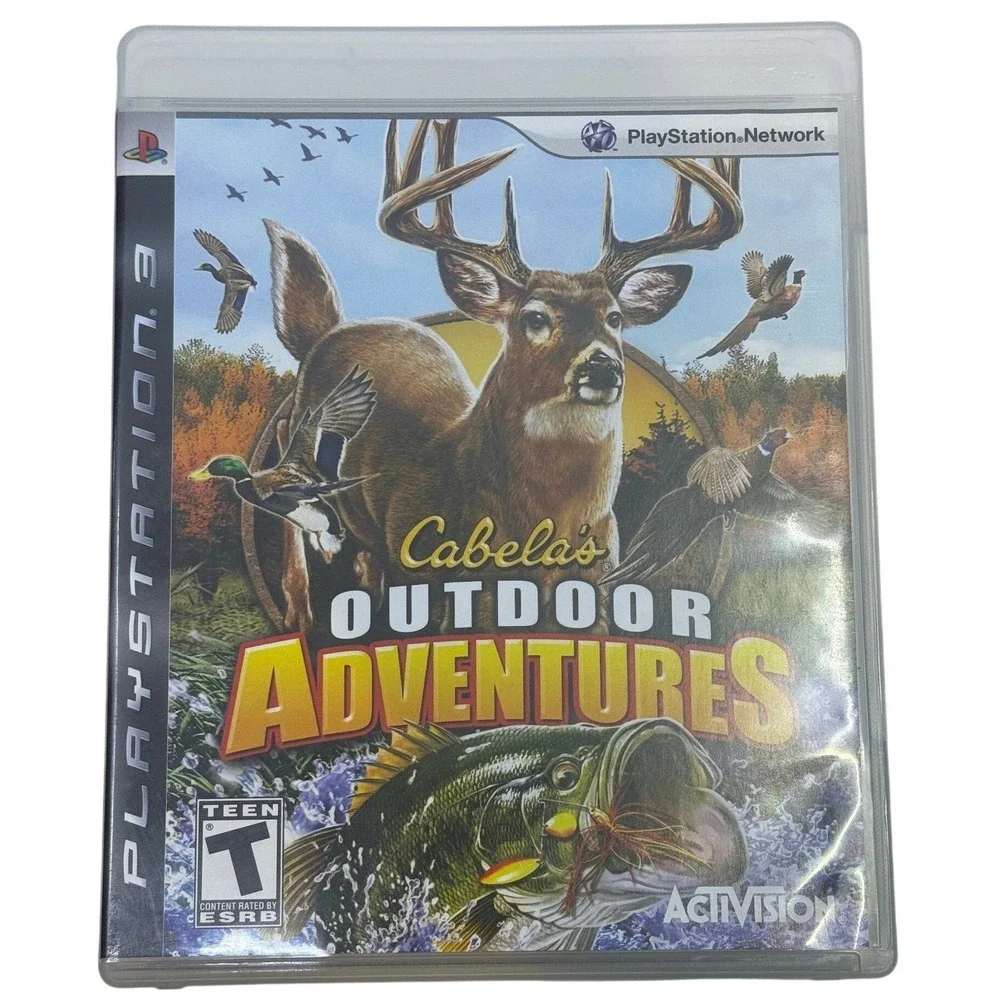 Cabela's Outdoor Adventures Sony PlayStation 3 PS3 Hunting Fishing Game Complete